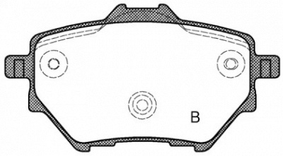 OPEN PARTS bpa156200 -  Комплект тормозных колодок, дисковый тормоз